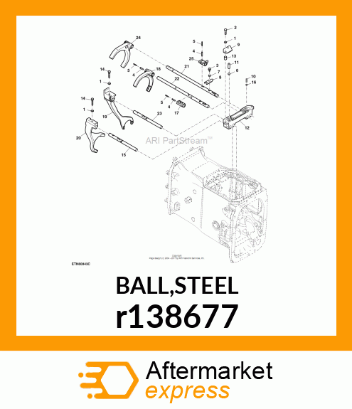 BALL,STEEL r138677