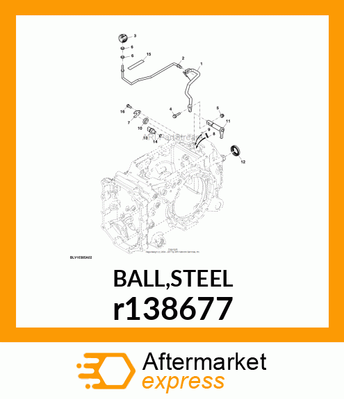 BALL,STEEL r138677