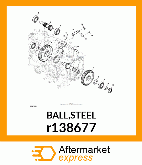 BALL,STEEL r138677