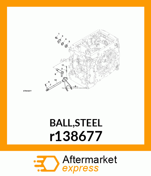 BALL,STEEL r138677