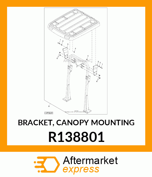BRACKET, CANOPY MOUNTING R138801