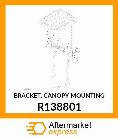 BRACKET, CANOPY MOUNTING R138801