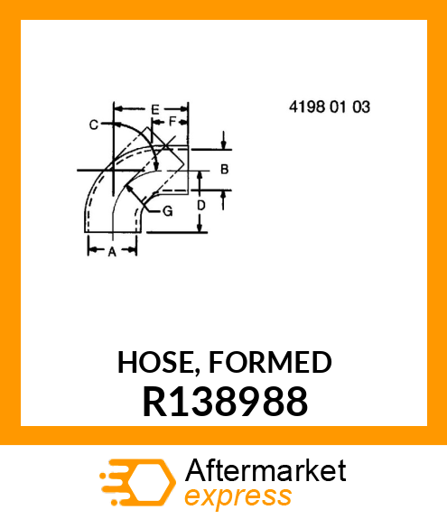 HOSE, FORMED R138988
