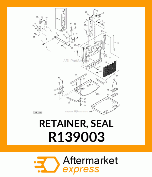 RETAINER, SEAL R139003
