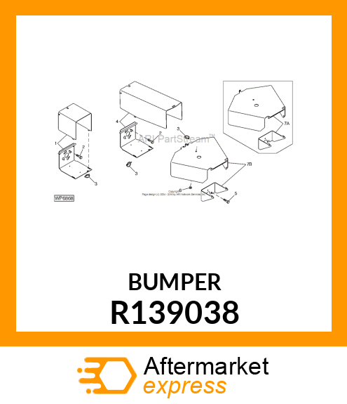BUMPER, RUBBER R139038