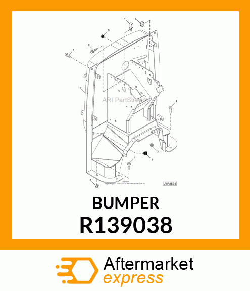 BUMPER, RUBBER R139038