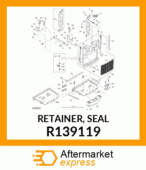 RETAINER, SEAL R139119