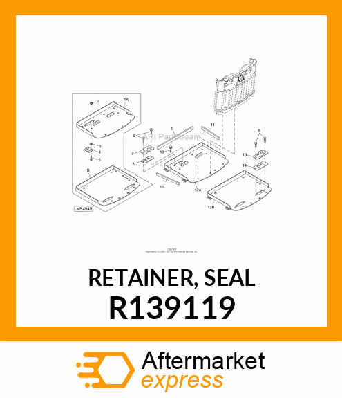 RETAINER, SEAL R139119