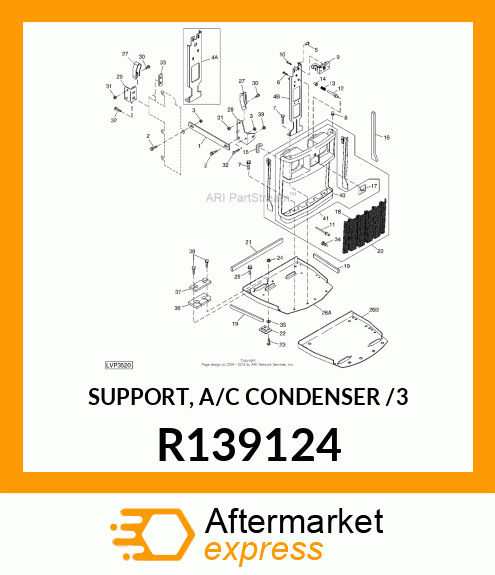 SUPPORT, A/C CONDENSER /3 R139124