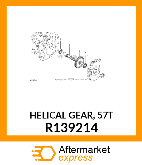 HELICAL GEAR, 57T R139214