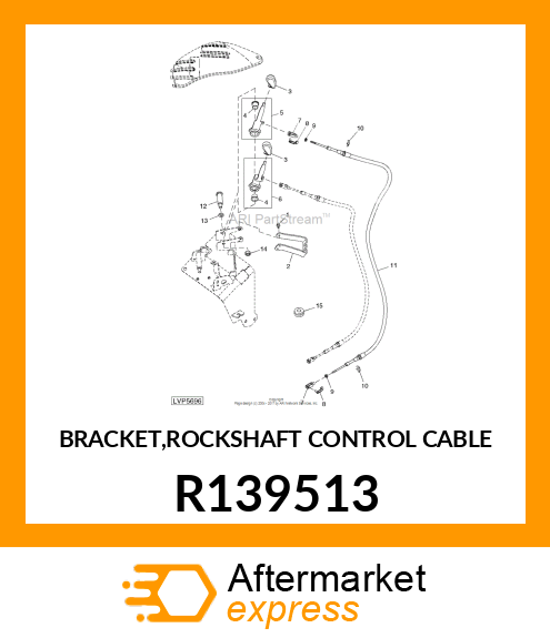 BRACKET,ROCKSHAFT CONTROL CABLE R139513