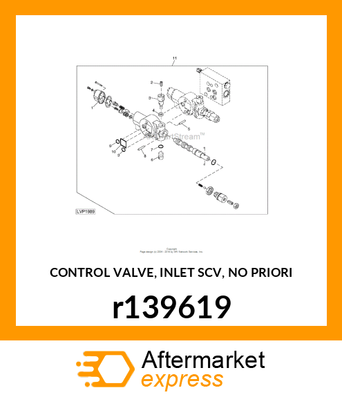 CONTROL VALVE, INLET SCV, NO PRIORI r139619