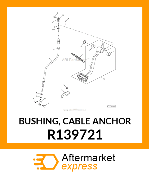 BUSHING, CABLE ANCHOR R139721