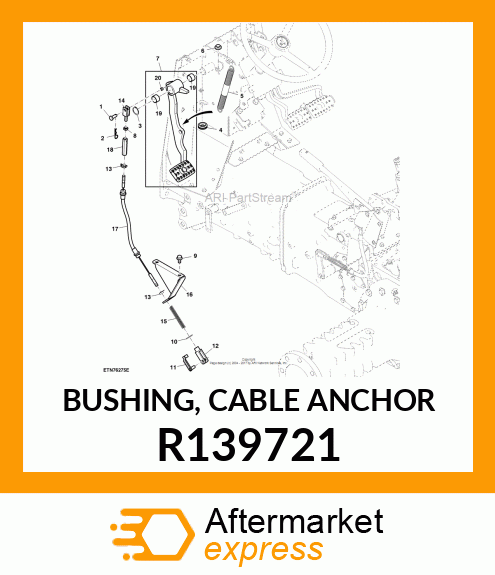 BUSHING, CABLE ANCHOR R139721