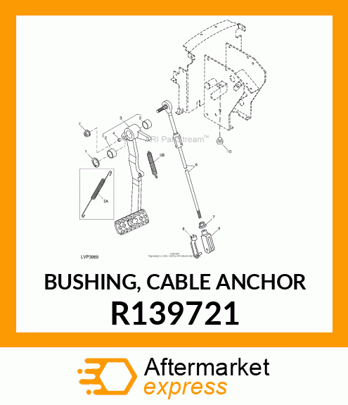 BUSHING, CABLE ANCHOR R139721