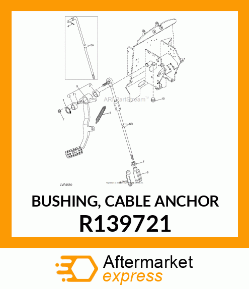 BUSHING, CABLE ANCHOR R139721