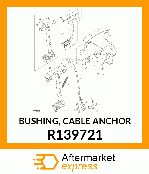 BUSHING, CABLE ANCHOR R139721