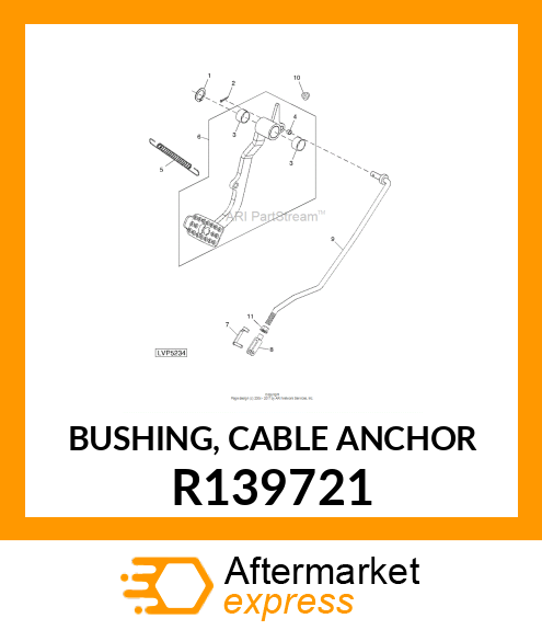 BUSHING, CABLE ANCHOR R139721