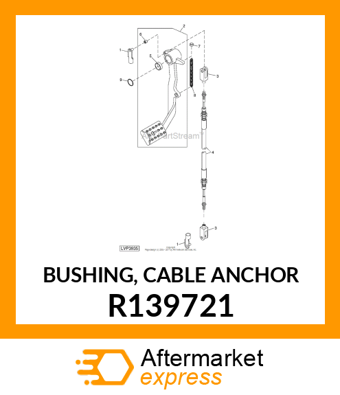 BUSHING, CABLE ANCHOR R139721