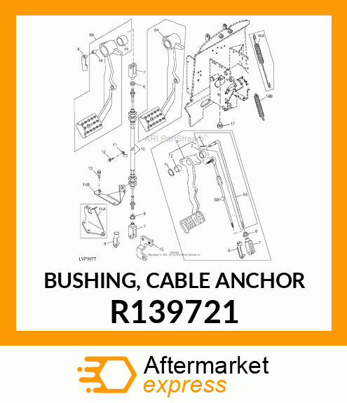 BUSHING, CABLE ANCHOR R139721