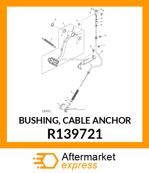 BUSHING, CABLE ANCHOR R139721