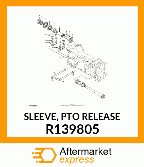 SLEEVE, PTO RELEASE R139805