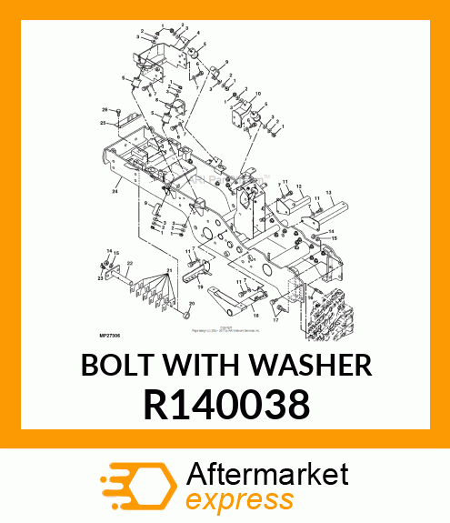 BOLT WITH WASHER R140038