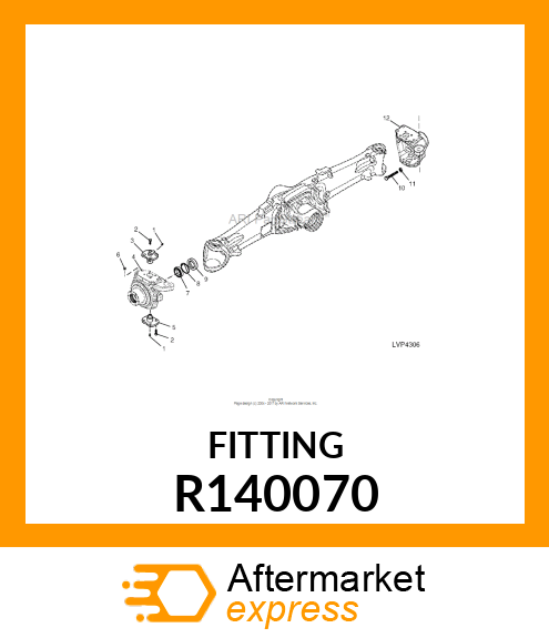 FITTING, STRAIGHT GREASE R140070