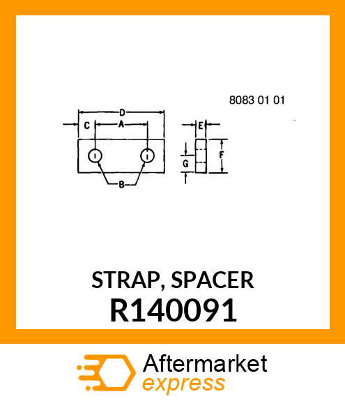 STRAP, SPACER R140091