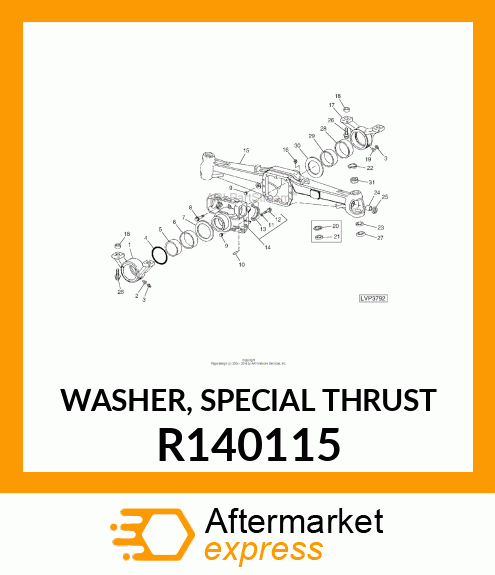 WASHER, SPECIAL THRUST R140115