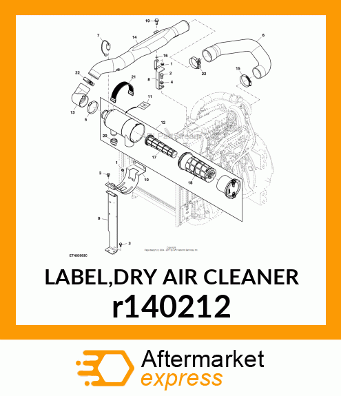 LABEL,DRY AIR CLEANER r140212