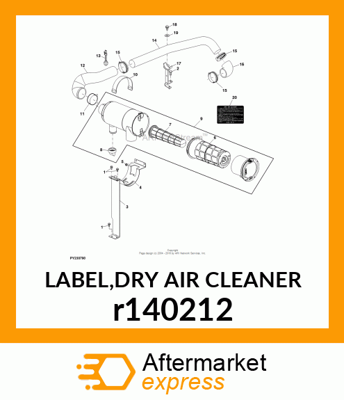 LABEL,DRY AIR CLEANER r140212