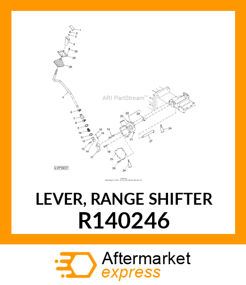 LEVER, RANGE SHIFTER R140246