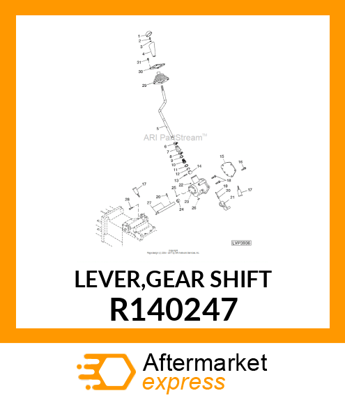 LEVER,GEAR SHIFT R140247