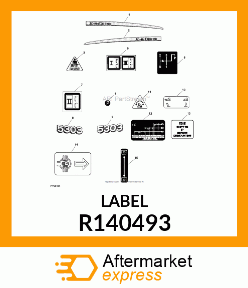 SIGN, SIGN, LABEL R140493