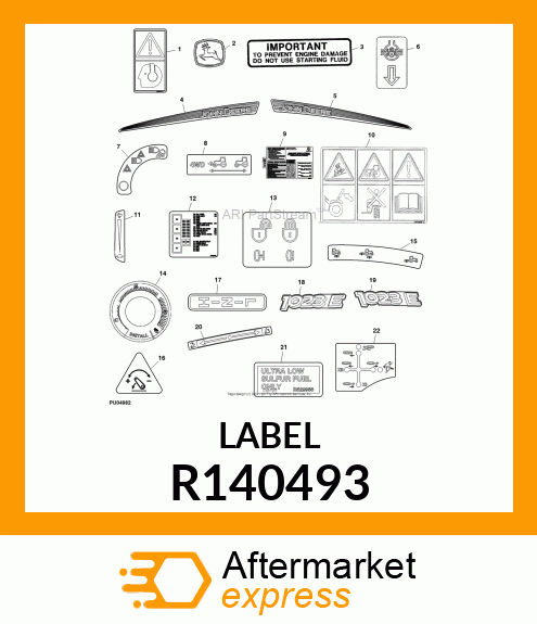 SIGN, SIGN, LABEL R140493