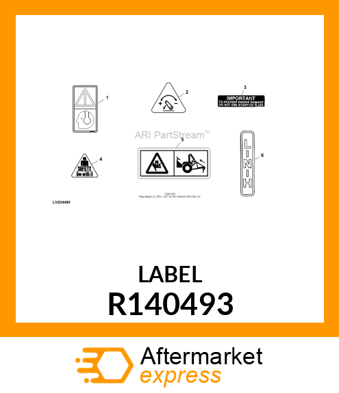 SIGN, SIGN, LABEL R140493