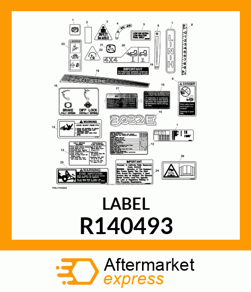 SIGN, SIGN, LABEL R140493