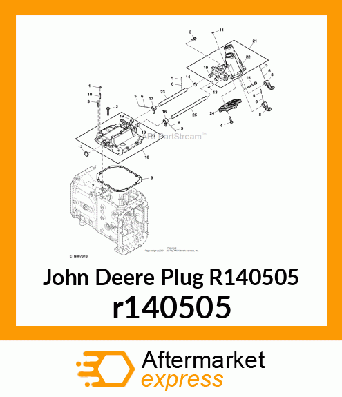 PLUG, DIFF LOCK SHAFT, LH SIDE r140505