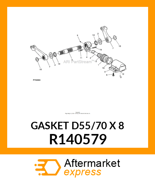 GASKET D55/70 X 8 R140579