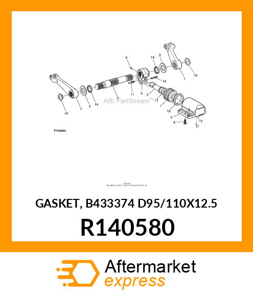 GASKET, B433374 D95/110X12.5 R140580