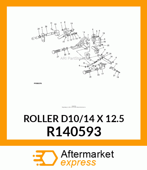 ROLLER D10/14 X 12.5 R140593