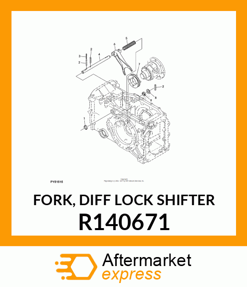 FORK, DIFF LOCK SHIFTER R140671