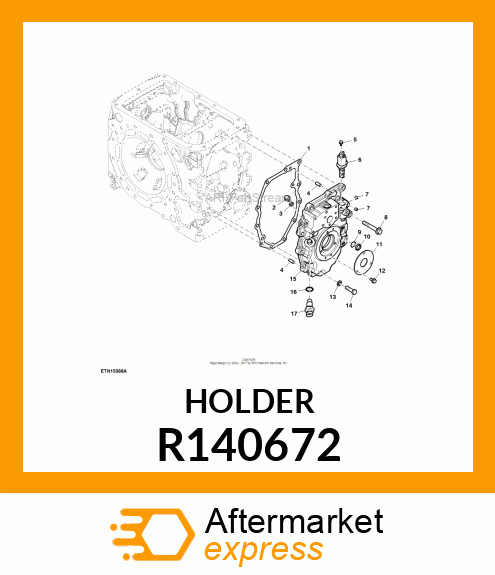 REFLECTOR HOLDER, PLATE, OIL LEVEL, R140672