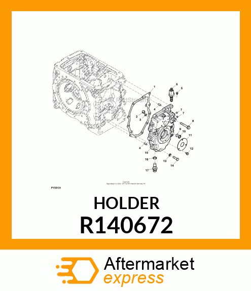 REFLECTOR HOLDER, PLATE, OIL LEVEL, R140672