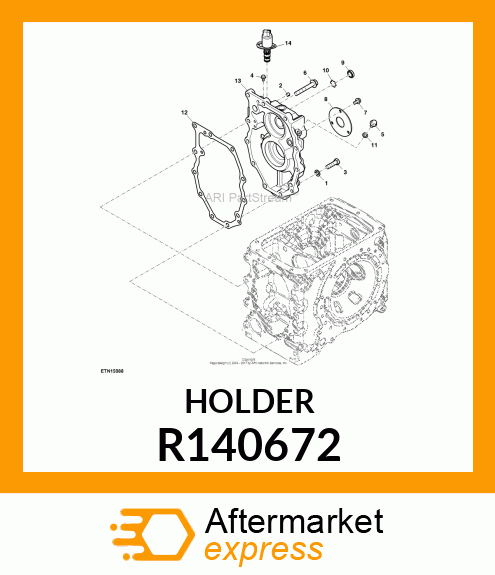 REFLECTOR HOLDER, PLATE, OIL LEVEL, R140672