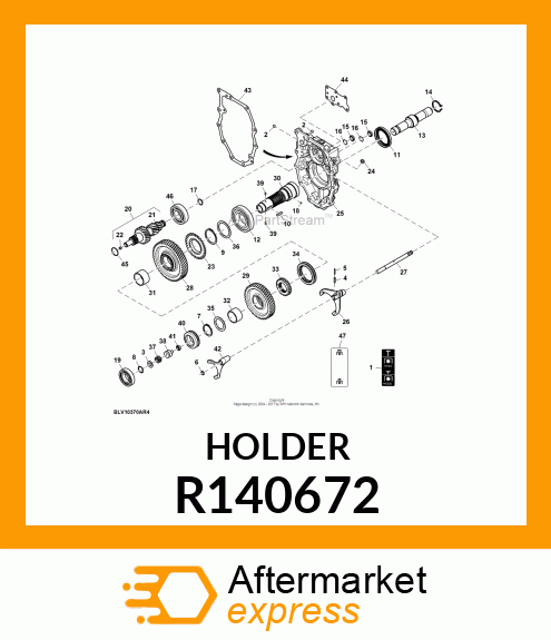 REFLECTOR HOLDER, PLATE, OIL LEVEL, R140672