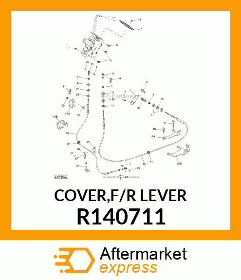 COVER,F/R LEVER R140711