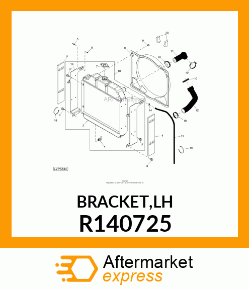 BRACKET,LH R140725