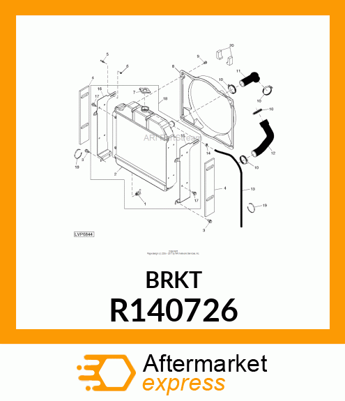 BRACKET, RH R140726